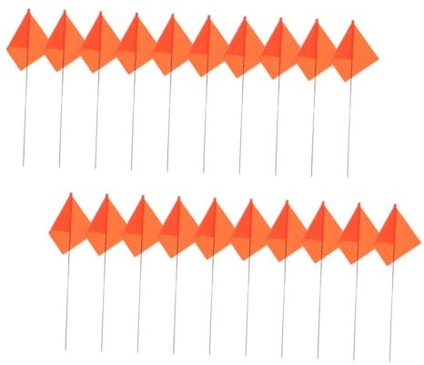 IWOWHERO Vielseitige Gartenbewässerungsfahnen 30 Stück Rasenmarkierungsfahnen Gartenbedarf Haustier-sprinklerkonstruktion