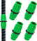 OldPAPA 4 Pcs Expandable Garden Hose Repair Kit, Hose Repair Accessories, Dual-Channel Hose Female Male Connectors Compatible with Pocket Hose Fits Expandable Garden Hose