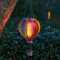 eBoutik - Summer Solar 45cm Hot Air Balloon Garden Light - Hanging Lantern with Flickering Flame Effect - Waterproof Outdoor Decoration for Tree, Balcony, Patio
