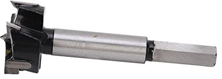 Juroupi Forstner Drill Bit 32mm 3 Flute 4 Tooth Carbide Hinge Hole Boring Bit for Woodworking