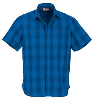 Maul Askim II - 1/2 Hemd karo Elast Blue