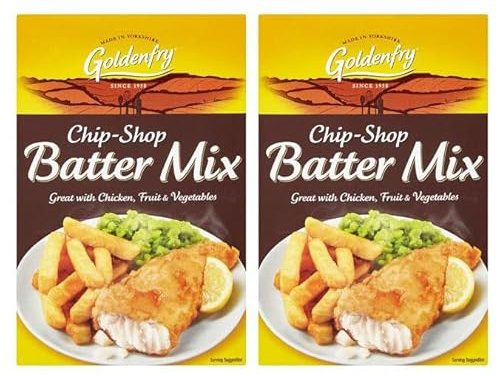 Chip-Shop Batter Mix britisches Paniermehl für Fish and Chips 2X 170g – importiert von Shestore24
