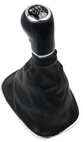 YananAC 6-Gang-Schaltknauf 009140093 Passend für Opel Corsa D 2006-2014 Corsa E 2014-2019 19276456 Schwarzer Schalthebel