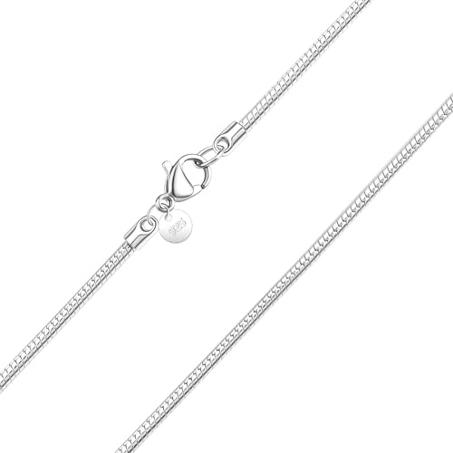 Kraven Feine 925 Silber Damen Halskette ohne Anhänger, Silberkette in 40.45.50.55.60 cm verfügbar Silberschmuck
