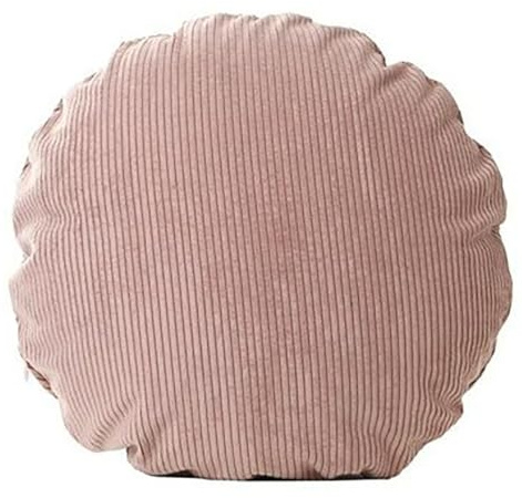 ELYSYSRL Runder Kissenbezüge Ø 40 50 60 cm Deko Bezug Kissenhülle für Deko Couch Sofa, Kissenbezug mit Reißverschluss Cushion Cover für Schlafzimmer Wohnzimmer Balkon(Rosa,60x60cm)