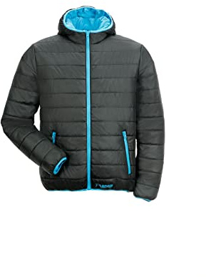 Planam 3696040 Outdoor Lizard Jacke, Schwarz/Blau, Größe XS