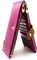 ANDOILT Donna Pelle Vera Portafoglio RFID Blocco Carta di Credito Titolare Cerniera Portamonete Cellulare Borsetta Rosa Rosso