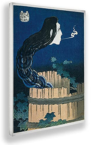 Giallobus - Gemälde - Hokusai - Japanischer Geist - Leinwand - 50x70 - Bereit zum Aufhängen - Moderne Gemälde für zu Hause