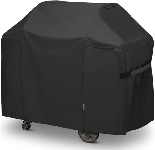 Unicook BBQ Cover, Heavy Duty Waterproof Oxford Fabric Grill Barbecue Cover Compatible for Weber Genesis II, LX 300 and Genesis 300 Series, 3 Burner Gas Grills & More, 7130 (147 x 63 x 113 cm)