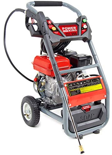 Petrol Pressure Washer 240 BAR 3480psi PowerKing Mega Blaster 250 9 Ltr/Min 7HP Jet Wash Sprayer 10m Hose - 2 Years Warranty