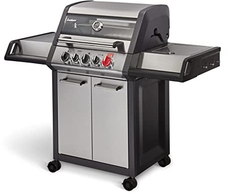 Enders® Gasgrill MONROE PRO 3 SIK TURBO, 3-Edelstahlbrenner, Seitenkocher, Infrarot-Backburner, PanoVision Sicht, HEAT RANGE™-Brenner, SWITCH GRID™, 800 °C TURBO ZONE™, SIMPLE CLEAN™ #8376