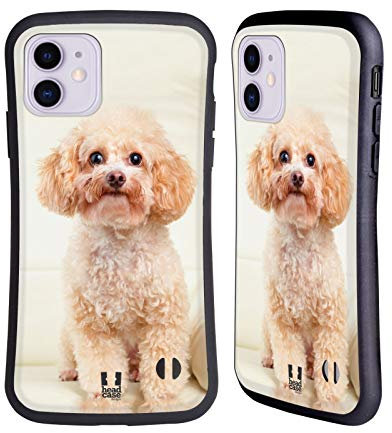 Head Case Designs Sitzender Weisser Pudel Beliebteste Hunderassen Hybride Handyhülle Hülle Huelle kompatibel mit Apple iPhone 11