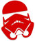 Decus Star Wars Stormtrooper L 0150 (rot) // Sticker OEM JDM Style Aufkleber