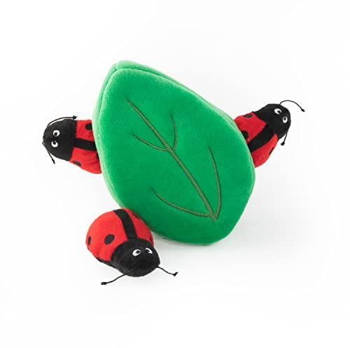 Zippy Paws ZP957 Burrow - Ladybugs in Leaf Hundespielzeug, 200 g
