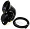 YIYIDA Auto Elektrisches Horn 12V/24V Schneckenhorn 150DB Lautsprecher Mit Lederrohr Super Trompete Luftschnecke Single Wasserdicht Universal für Boot Auto Moto Vans Truck
