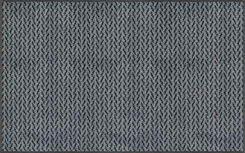 wash+dry Fußmatte, Duo Denim 75x120 cm, innen und außen, waschbar