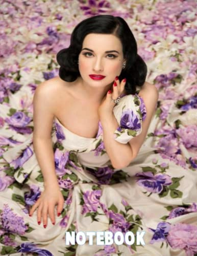 Notebook : Dita Von Teese Wile Ruled 100 Pages for School Home or Work - Christmas , Thankgiving Notebook Gift Ideas #885