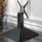 GGMMÖBEL Pyramide Lounge Tischgestell | Klappbar | Bodenplatte: 45 x 45 cm | Gesamthöhe: 40 cm | Schwarz | Bistro Loungetisch Gestell