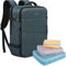 Lubardy Uomo 40L Zaino Portatile Porta PC 17,3 Pollici da Viaggio Impermeabile con organizer valigia 3 Pezzi Donna Grande Capacità per Lavoro, Scuola, Viaggio Blu