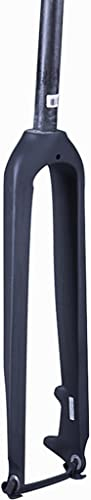 Forchetta MTB 1-1/8 Tubo Dritto 26/27.5/29 in Rigida MTB Forcella Anteriore Ultraleggero Fibra di Carbonio 3K Accessori Biciclette