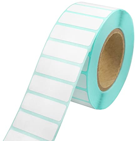 YapitHome 1900 Piezas Etiquetas Universales,30 x 15 mm Etiquetas Blancas Adhesivas,Etiquetas de Dirección para Tiendas, Cocina,Oficina