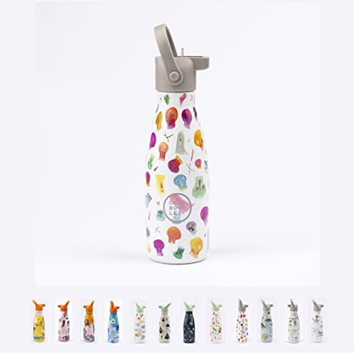 Botella Térmica Infantil - 260 ml - Crazy Skulls - Botella de Agua de Acero Inoxidable - Bebidas Fías 36 Horas y Calientes 18 Horas - Acabado con Pintura en Relieve - Sin BPA - Cool Bottles