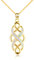 YFN Celtic Knot Halskette Erstellt Opal Anhänger Sterling Silber Infinity Love Schmuck (Gold-Celtic Jewelry for Women)