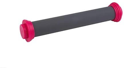Sallys Profi Ausrollstab- 30 cm, Antihaftbeschichtetes Nudelholz aus Silikon, Teigroller mit abnehmbaren Ringen in 3 Größen, Rolling pin für Fondant oder Pizza…