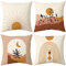 Bestash Kissenbezug 45x45 4er Set Kissenbezüge Samtkissen Kissenbezug Modern Zierkissen Sofakissen Dekokissen für Wohnzimmer Sofa Schlafzimmer（Tag und Nacht）