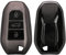 kwmobile Autoschlüssel Hülle kompatibel mit Peugeot Citroen 3-Tasten Smartkey Autoschlüssel (nur Keyless Go) - Schlüsselhülle Silikon Cover - Schwarz matt Schwarz