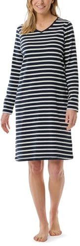 Schiesser Damen Casual Essentials Nachthemd, Nachtblau_181745, 48