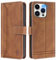 GoodcAcy Handyhülle für Samsung Galaxy Xcover 7 Hülle Handyhülle Leder Klappbar Schutzhülle Tasche Wallet Brieftasche Cover Flip Case für Samsung Galaxy Xcover 7 Klapphülle Braun