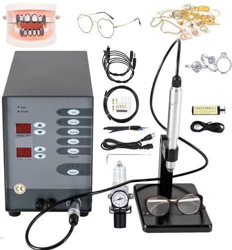 MODINK Saldatrice Automatica Ad Arco Ad Argon A Punti CNC, Saldatrice Laser Portatile da 100 W, Kit Saldatore Permanente per Gioielli, Alluminio Dorato Saldabile, Titanio, 50-600 A