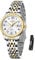 Taxau Silver Ladies Watches Two Tone Stainless Steel Women's Watch Classic Waterproof Wrist Watch White Dial Quartz Silver and Gold Dress Ladies' Watches with Date