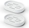 Topsky Porte-savon Blanc, économiseur de Savon, Porte-Savon de Voyage, en Plastique, Rectangulaire, Lot de 2