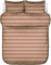 Marc O' Polo Flanell-Bettwäsche-Garnitur Hillan Farbe Dark Coral Größe 155x220+80x80 Streifen Stripes Winterbettwäsche