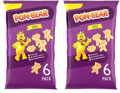 BBQ Multipack Crisps (6 X 13g) X 2 Pack, Gluten free, 271kJ, 65 kcal per 13g pack, No artificial colours, No artificial flavours, Suitable for vegans, Suitable for Vegetarians