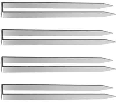 4Pcs Trampoline Stakes Rose Arching Ground Anchors Kits Nails Stakes Stainless Steel Peg Heavy Duty Garden Arching