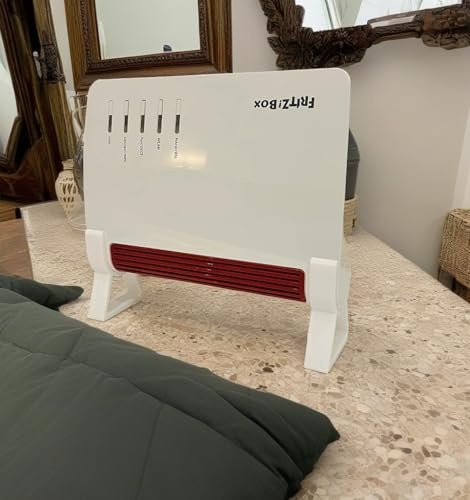 Generisch Standfüße für AVM FritzBox 7530 und 7530 AX Weiß 290, Router-Fuß, Router-Ständer, Bodenmontage, Neigen, Kunststoff, 40 x 40 mm, 2E+1 mg, 29 mm, 316957011