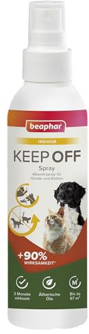 beaphar - Keep Off Fernhalte-Spray Indoor - Hält Hunde, Katzen Und Marder Von Behandelten Bereichen Fern - Fernhaltespray - Bis Zu DREI Monate Wirksam - 200 ml