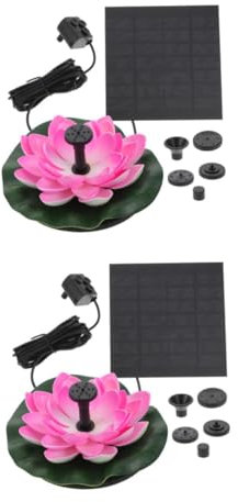 Kisangel 2St Solarbrunnen solarbrunnem wasserfontäne solar teichpumpe solar bachlauf solar wasserpumpen Solar- solarbetriebene wasserpumpe Solarpumpe Technische Kunststoffe Colorful
