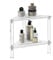 Tabouret de douche d'angle en acrylique – Tabouret de douche imperméable transparent à double niveau | Tabouret d'angle de douche antidérapant | Tabouret de bain stable et robuste | Repose-pieds