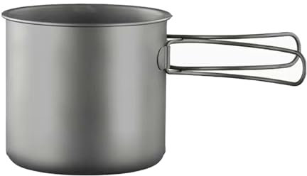 Ustensiles de cuisine de camping en plein air avec poignée pliante - Casseroles de camping portables - Ne colle pas - En métal