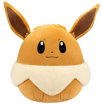 Squishmallows Pokémon x SQPK00095 - Evoli 50 cm | offizielles Pokémon Squishmallows, superweiches Kuscheltier