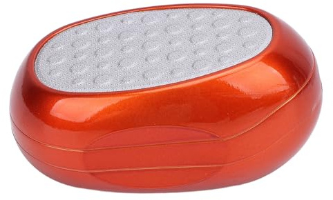 Kallusentferner aus rostfreier Stahlfußdatei, 2 in 1 Ei -geformtes waschbarer Fußwäsche mit Fußfeile und Raspeln, tragbare Fußschaber der Handheldgröße für tote Haut Kallusse (Gold)