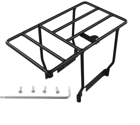 Support de modification compatible avec trottinette électrique, porte-bagages arrière en acier robuste
