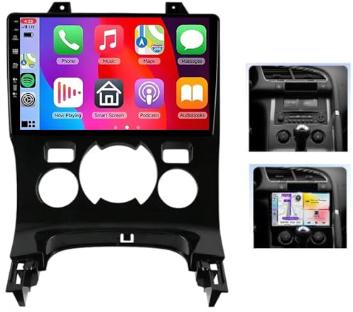 4+64G Car Stereo for Peugeot 3008/5008 2009-2016 Wireless Carplay Android Auto Head Unit Radio 9 Touch Screen 2 Din Radio GPS Navigation Bluetooth Car Radio Receiver FM/RDS AHD Backup Camera