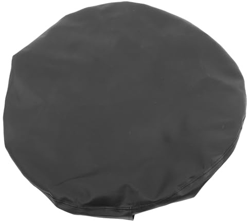 HEMOTON Schwarze Radschutzhülle aus PVC für Ersatzreifen bis 74cm Schützt vor Sonne und Staub Geeignet für Wohnmobil und Anhänger Einfach zu Entfernen