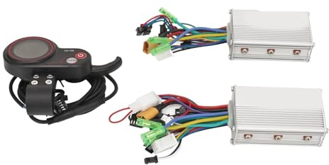 Alomejor Verbessertes Elektrofahrrad mit Bürstenlosem 500-W-Motorsteuerungssatz, Doppelgetriebe mit LCD-Display, ABS-Material + Aluminiumlegierung