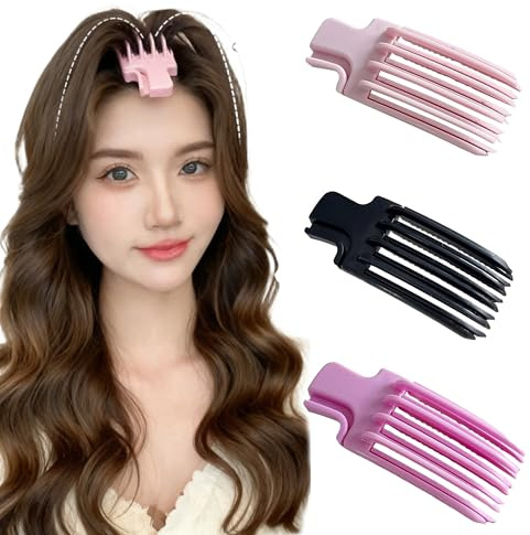 QIUMING Volumen Clip Kein Abdruck Haarwurzel Lifting Clips Volumen Haarspangen Volumen Haarklammer Geeignet für lange und kurze Haare, um Frisuren zu erstellen (rosa+ lila + schwarz)